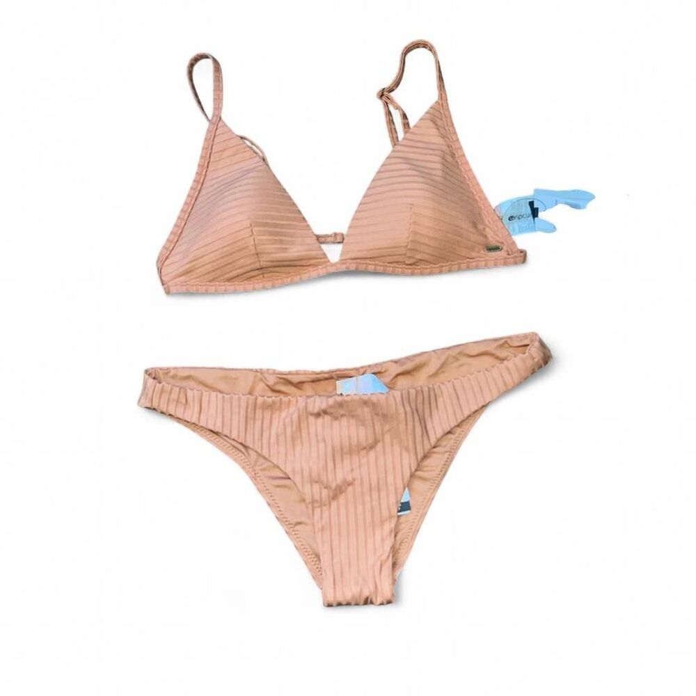 Rip Curl Women's Tan Clay 2 Piece Separates Swim Suit SZ M